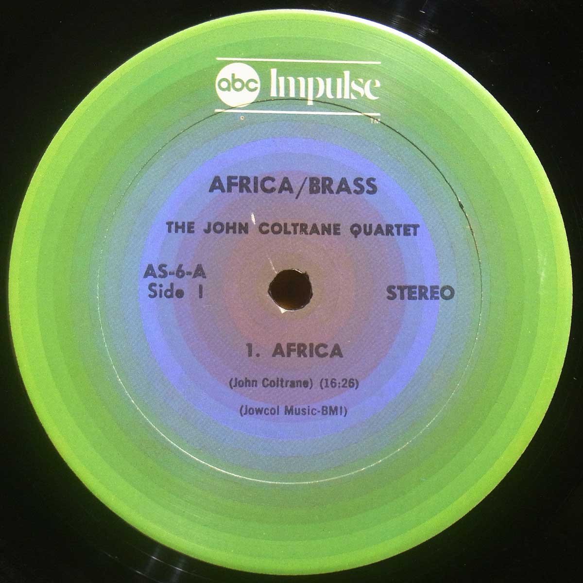 ●美盤!名盤★John Coltrane(ジョン・コルトレーン)『Africa/Brass』US　LP #61062_画像3