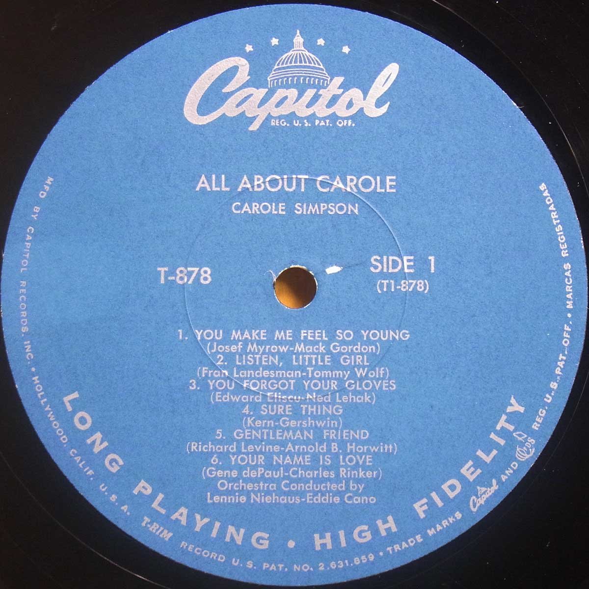 ◎激レア!ほぼ美盤!名盤!Mono!ダブル洗浄済!★Carole Simpson(キャロル・シンプソン)『All About Carole』USオリジLP #61067_画像3