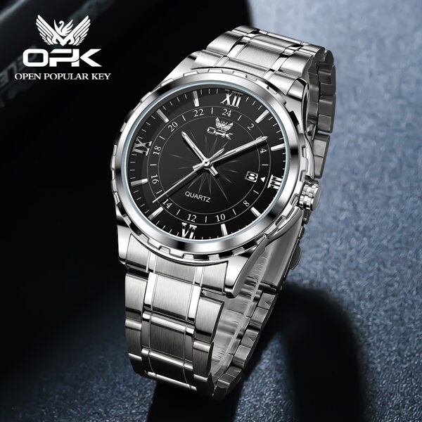 腕時計 メンズ クォーツ 一 メンズ オリジナル クォーツウォッチ 防水 ステンレス鋼 ファッション 腕時計 付き 日付 ディス_画像3