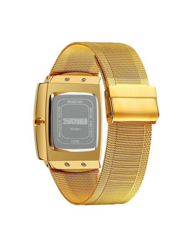 腕時計 メンズ クォーツ クオーツ式メンズ腕時計 スクエア ビジネスファッション ラグジュアリー ステンレススチールバンド 1個_画像5