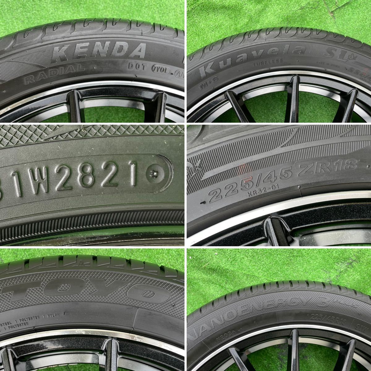 MANARAY SPORT 18x7J +53 PCD 114.3 225/45ZR18 2021年バリ山 Kenda Kuavela SL ヴェルファイア/アルファード /オデッセイ/エスティマ 等_画像10