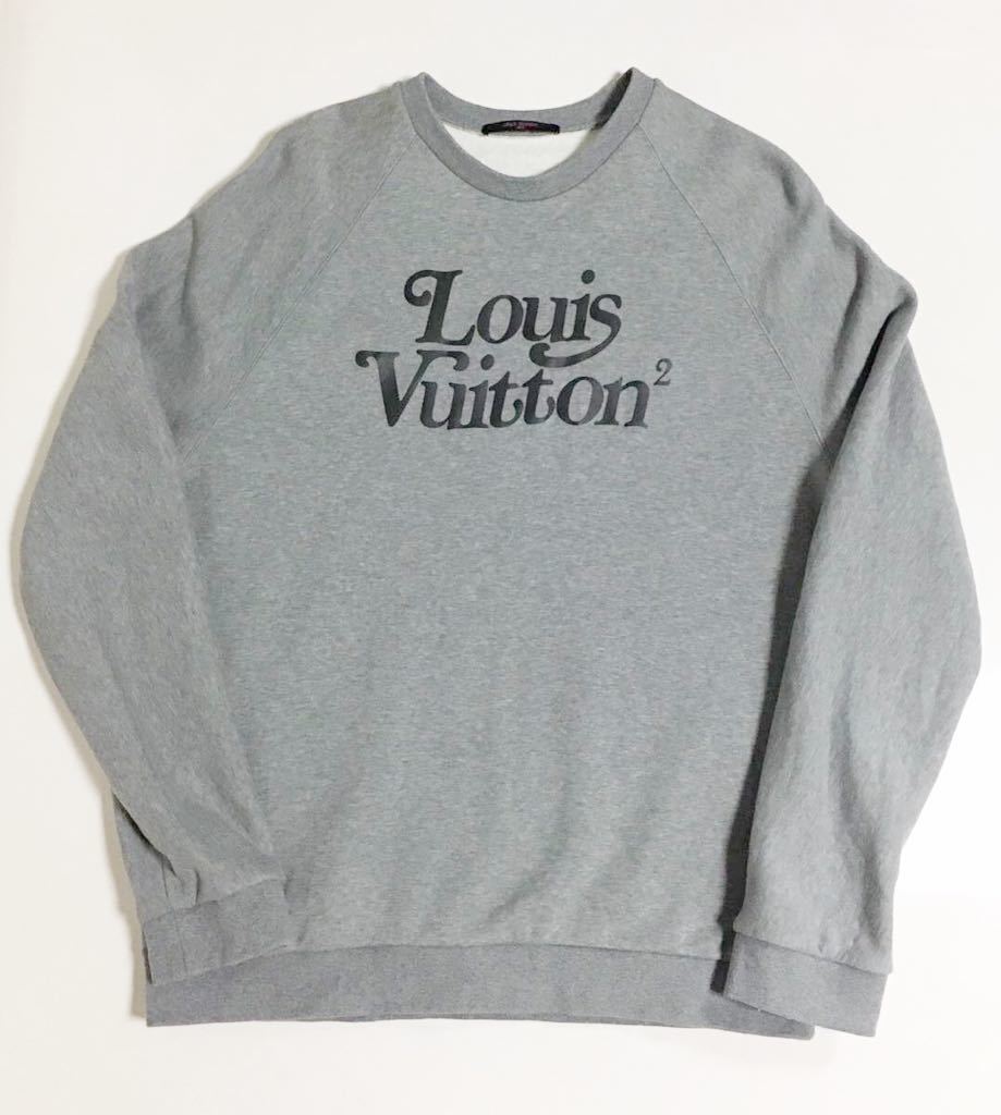 LOUIS VUITTON × NIGO LV ロゴ プリント スウェット XXL GRAY ルイヴィトン Logo SWEAT SHIRTS ヴァージルアブロー グレー 灰 トレーナー