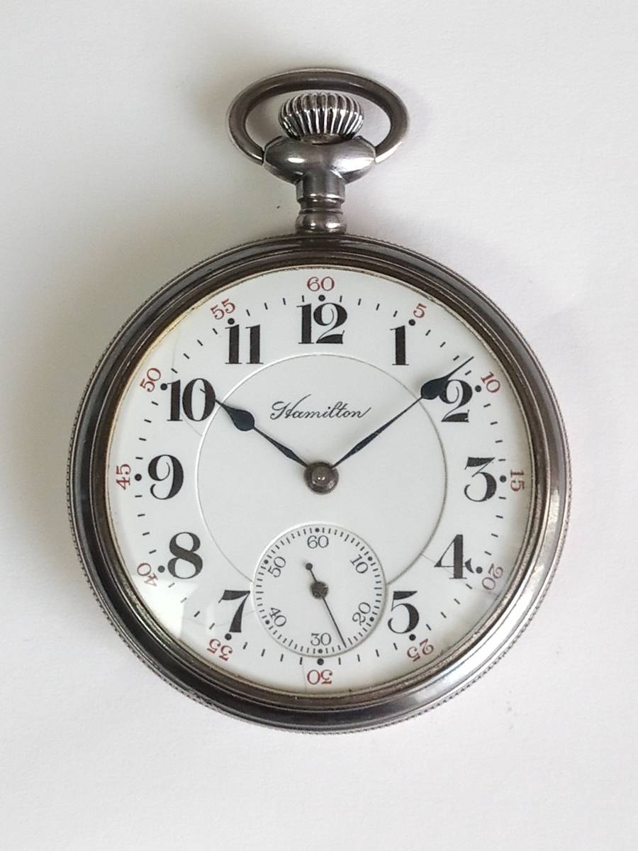 大人の上質 HAMILTON ハミルトン LANCASTER 17石 1912年製 懐中時計 手