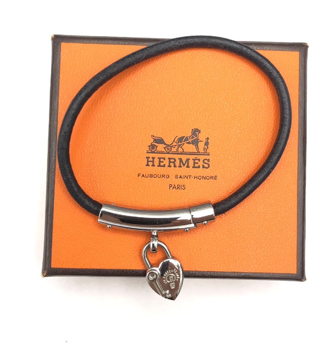 エルメス ハート カデナ モチーフ レザー ブレスレット HERMES エルメス ハートカデナ ブレスレット|Yahoo!フリマ(旧