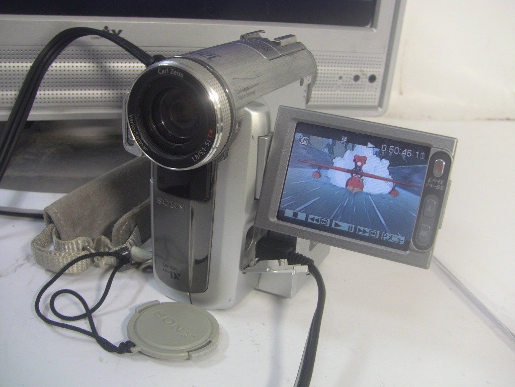 【動作確認済み・MiniDVビデオカメラ・ダビングにご使用ください！】SONY MiniDVビデオカメラ DCR-PC350/0531