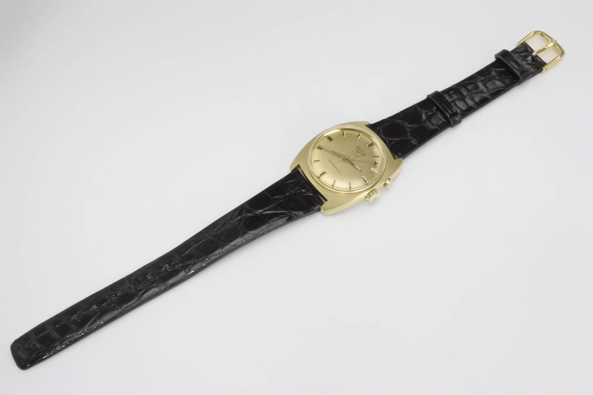  история плата America большой .. любимый *1950~60 годы Швейцария производства VULCAIN Cricketkli Kett мир первый сигнализация ручной завод наручные часы . кожа ремень редкостный модель 
