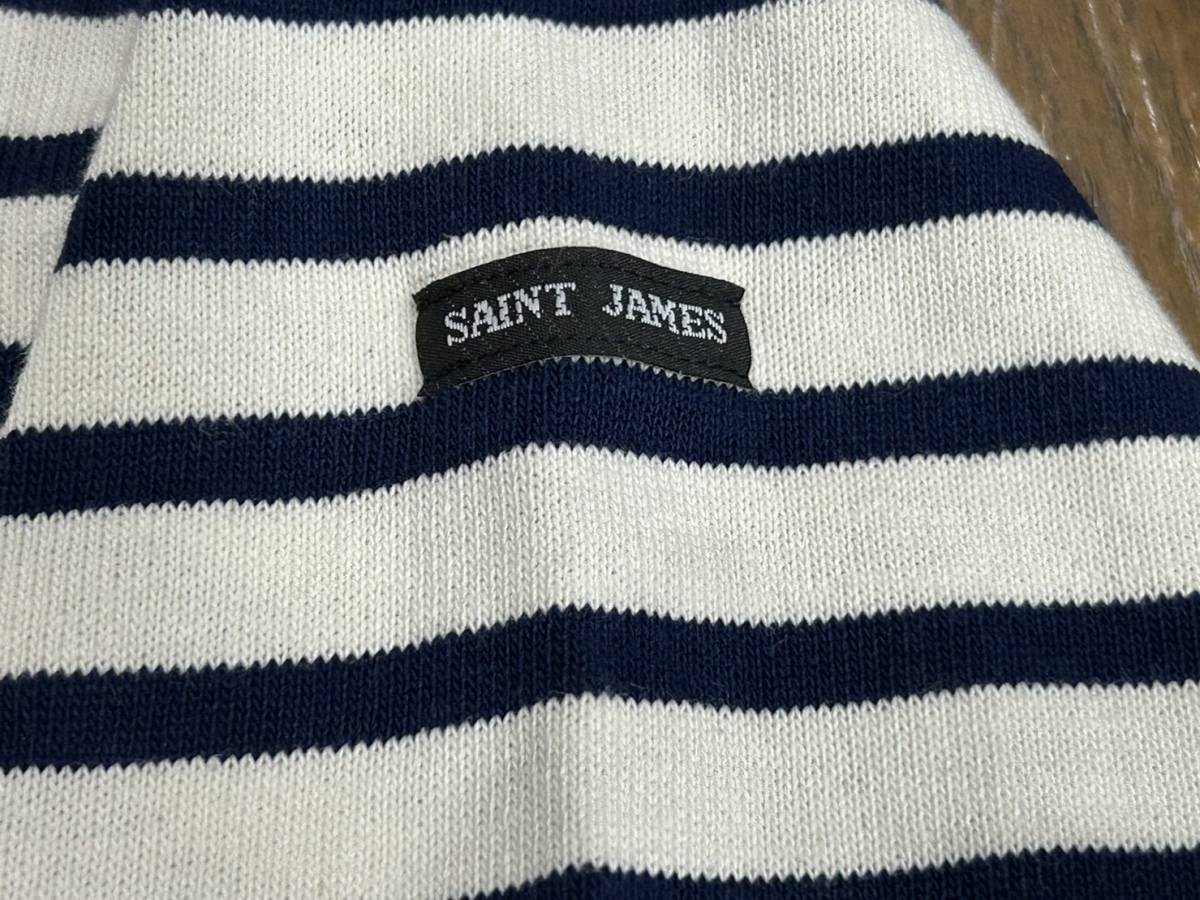 ＊セントジェームス SAINT JAMES ウェッソン ボーダー バスクシャツ ボートネック カットソー T6 BJBC.I_画像6