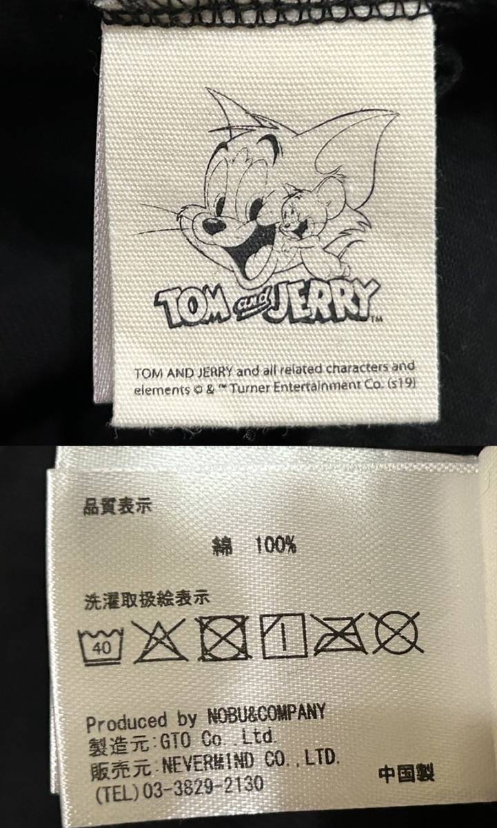 ＊バンソン vanson×トムとジェリー TOMandJERRY 刺繍 半袖 Tシャツカットソー トップス XL　　　 　　　　BJBC.I_画像8