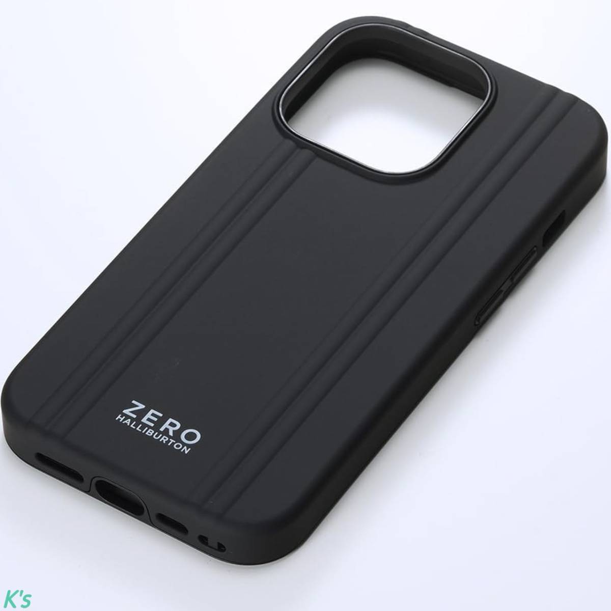 ブラック 背面型 iPhone 15 Pro ZERO HALLIBURTON Hybrid Shockproof Case ケース カバー MagSafe対応 ストラップホルダー付属_画像1