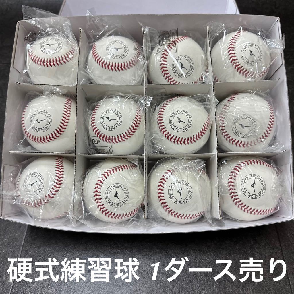 日本人気超絶の ミズノ 硬式練習球(NEW) 天然皮革製 1BJBH43600 1
