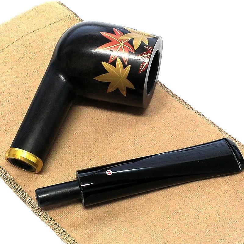 パイプ ツゲ 蒔絵 妻恋草紅葉 TSUGE 喫煙具 柘製作所 おしゃれ 国産 タバコ パイプ本体 かっこいい 高級 メンズ ギフト プレゼント 高品質_画像6