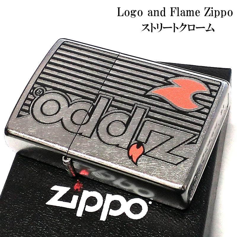 ZIPPO ライター Logo and Flame シルバー ジッポ ロゴ ストリートクローム おしゃれ かっこいい シンプル レディース メンズ ギフト_画像2