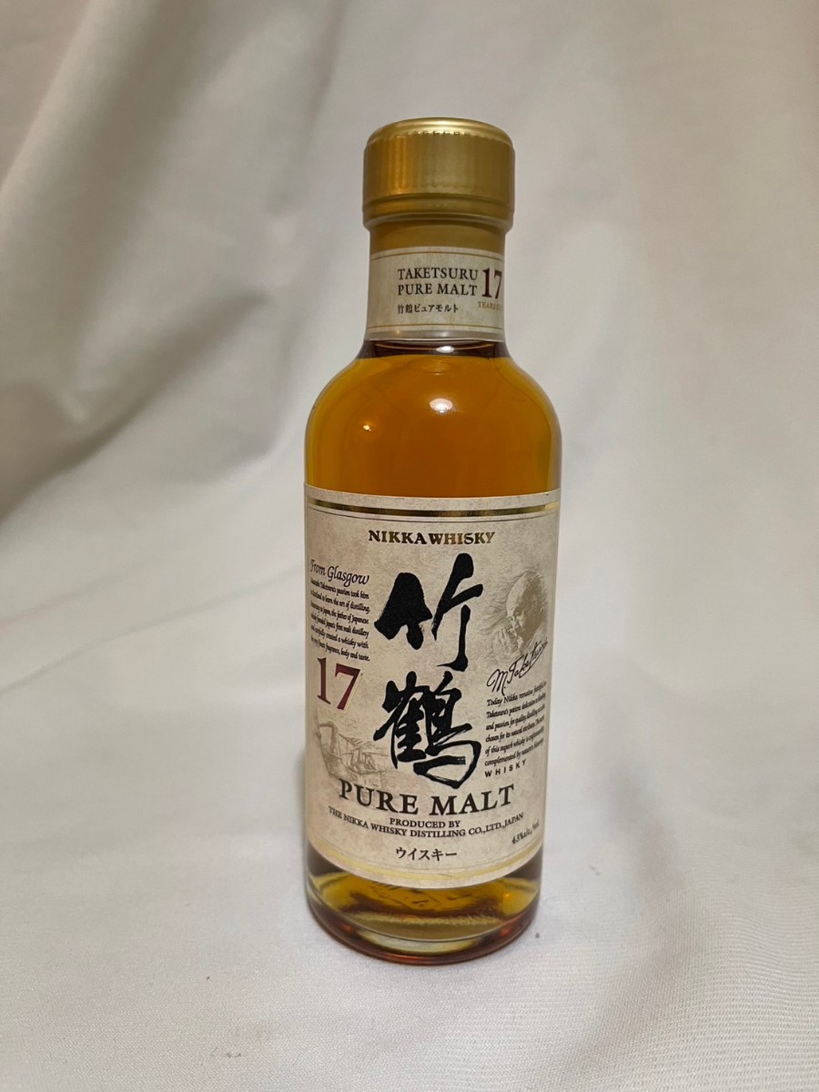 スモールサイズ ニッカ 竹鶴 17年 未開栓 180ml NIKKA ピュアモルト