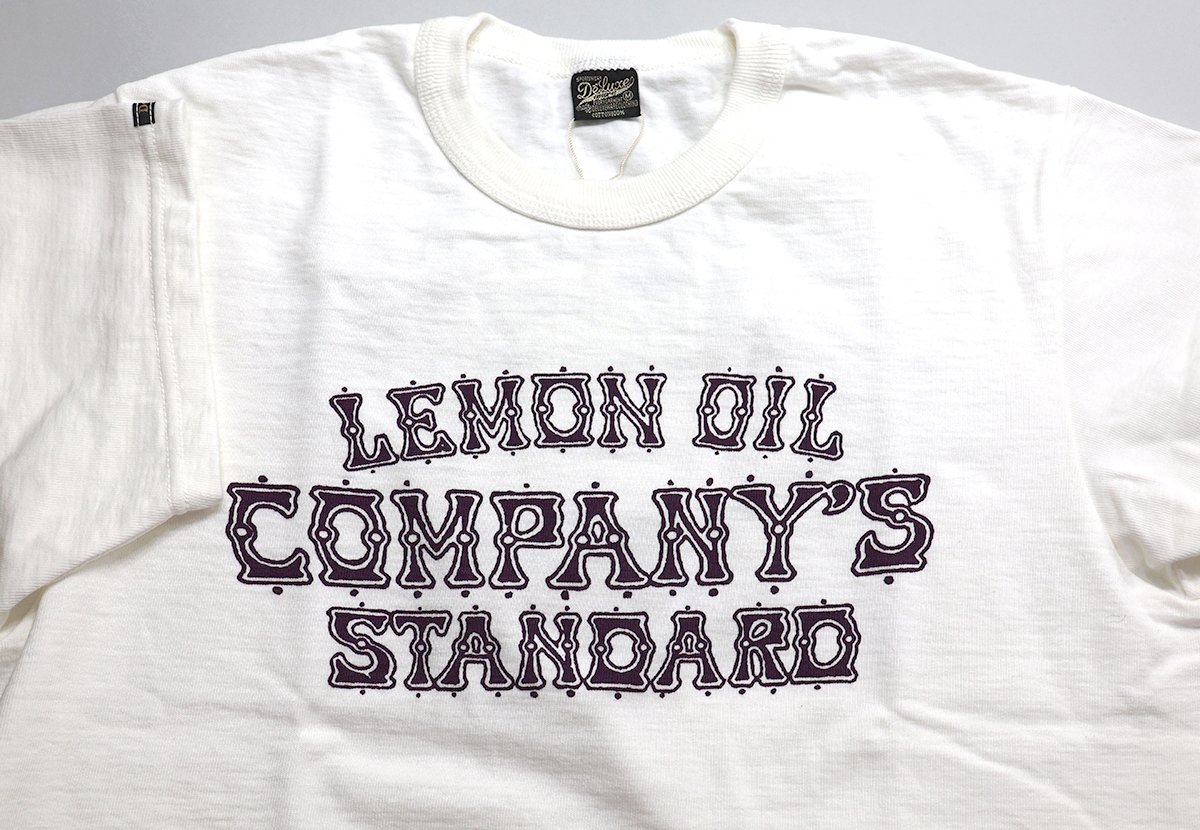 Deluxeware (デラックスウエア) DXT-2201...LEMON OIL / レモンオイル クルーネックTシャツ 未使用品 WHITE size M / ホワイト_画像4