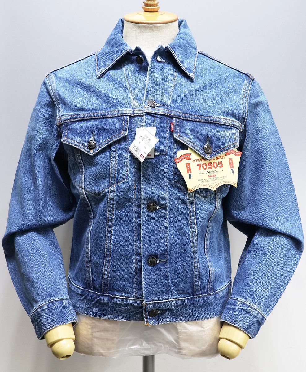 Levi's (リーバイス) 70505-02BB - Lot 70505 / 3rd Type デニムジャケット 95年香港製 未使用品 デッドストック size 36 / ジージャン_画像1