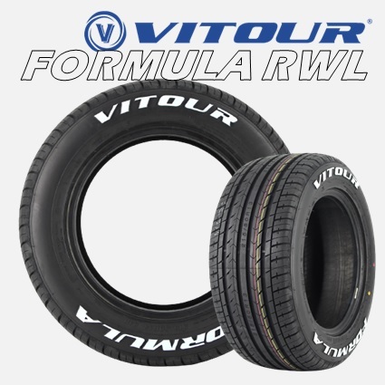 13インチ 235/50R13 89H 2本 サマータイヤ ホワイトレター ヴィツァー フォーミュラ VITOUR FORMULA RWL V00213_画像1