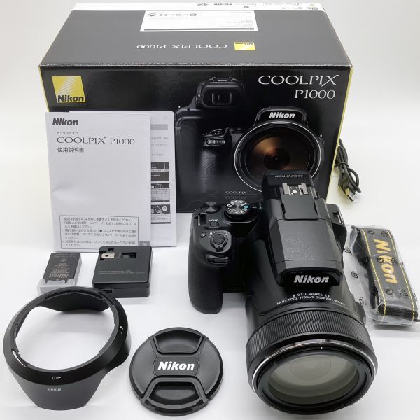 古典 □元箱付きでほぼ新品□ Nikon ブラック P1000 COOLPIX ニコン