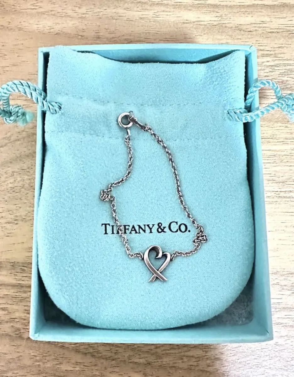 ティファニー Tiffany& Co. ブレスレット ハート リボン AG925 シルバー925 925 ハートブレスレット TIFFANY&Co