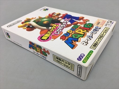 ゲームソフト Nintendo64 スーパーマリオ 振動パック対応バージョン 箱付き 2309BKO042_画像3