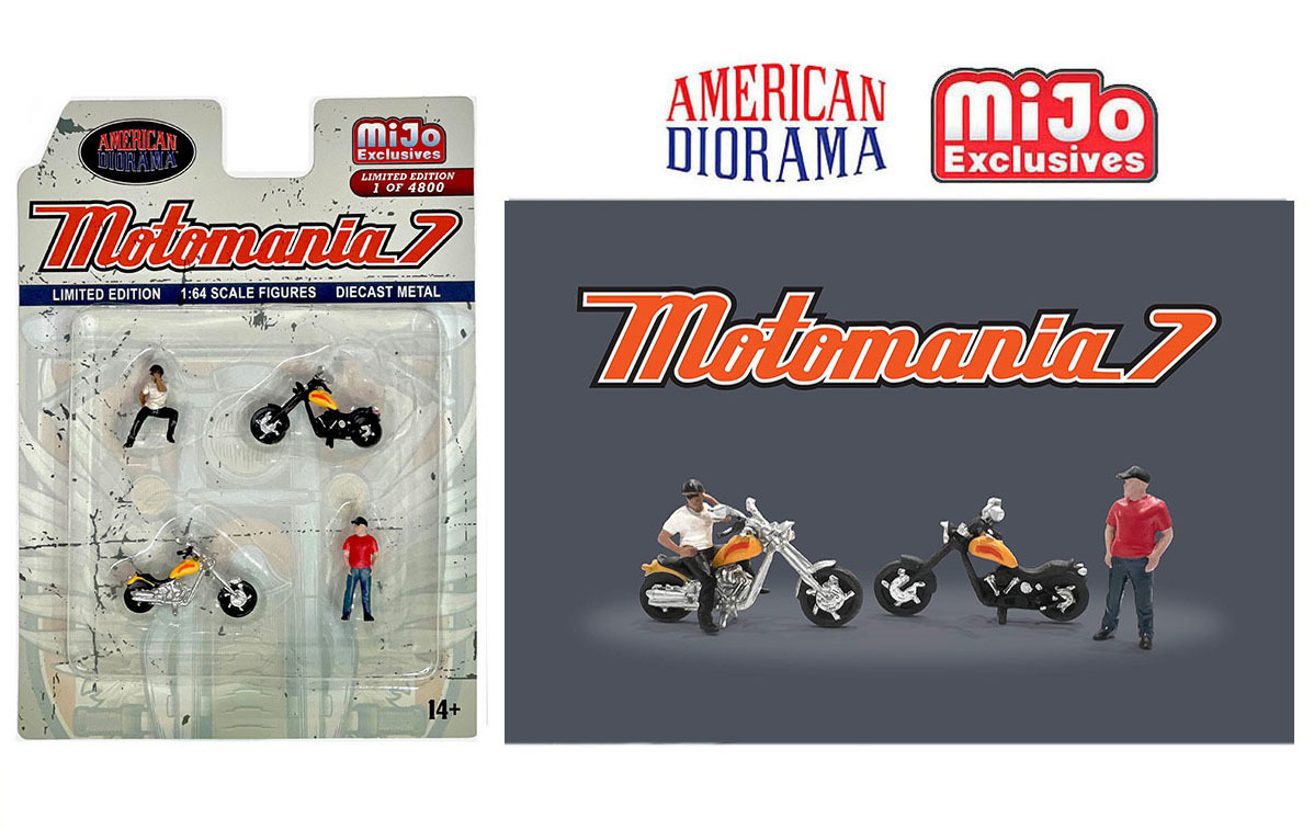 アメリカン ジオラマ 1/64 フィギア モトマニア 7 チョッパー American Diorama Figure Motomania 7 バイク フィギュア_画像3