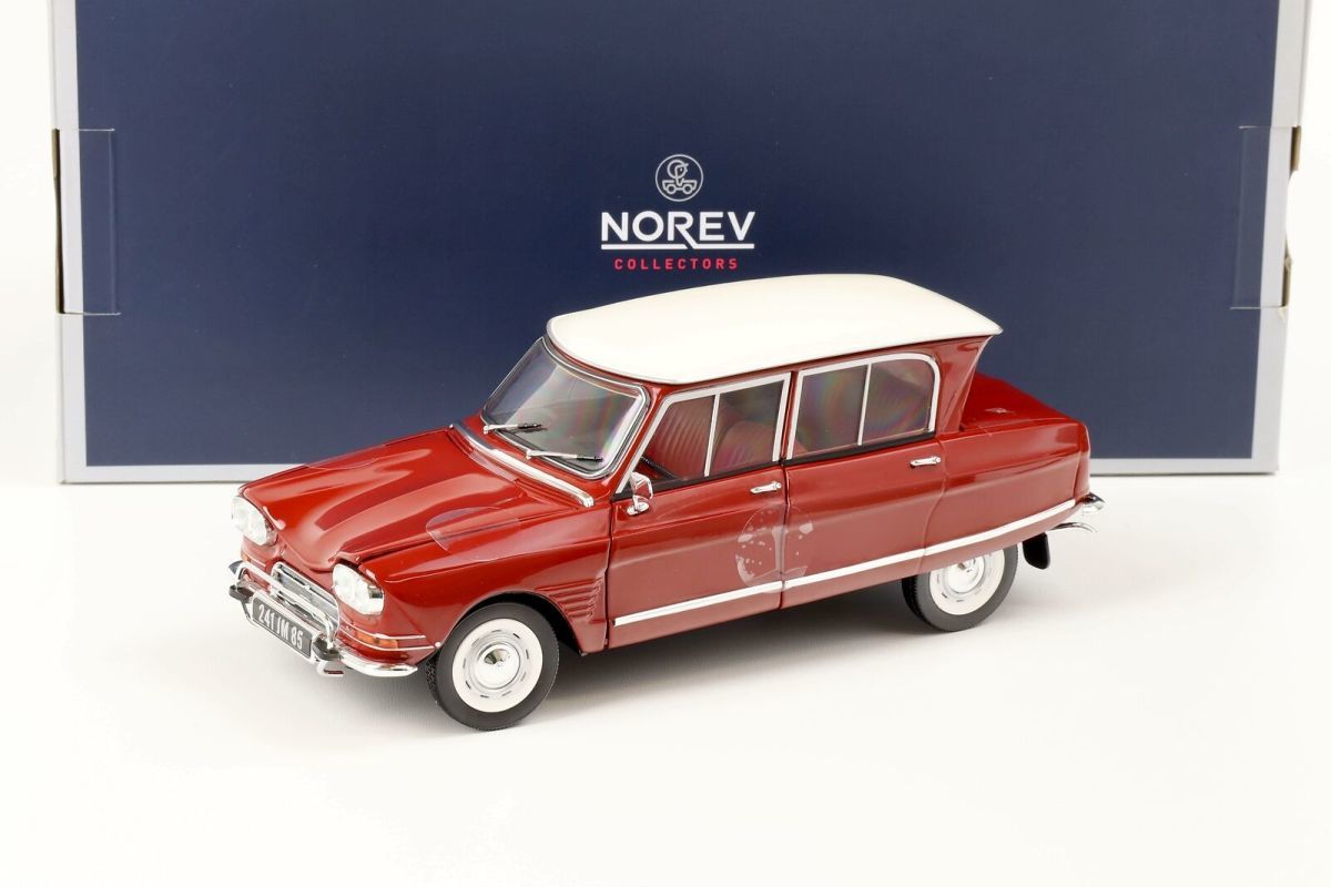 ノレブ 1/18 シトロエン アミ 6 クラブ 1968 コルセアレッド NOREV CITROEN AMI 6 CLUB 1968 Corsaire Red 1968 181602_画像2