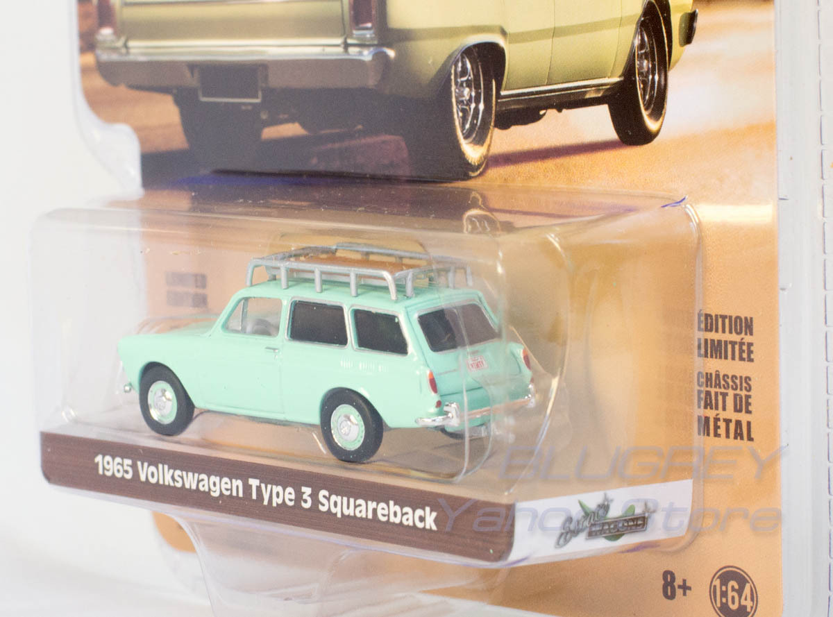 グリーンライト 1/64 フォルクスワーゲン タイプ3 スクエアバック ルーフラック 1965 GREENLIGHT Volkswagen Type-3 Squareback_画像4