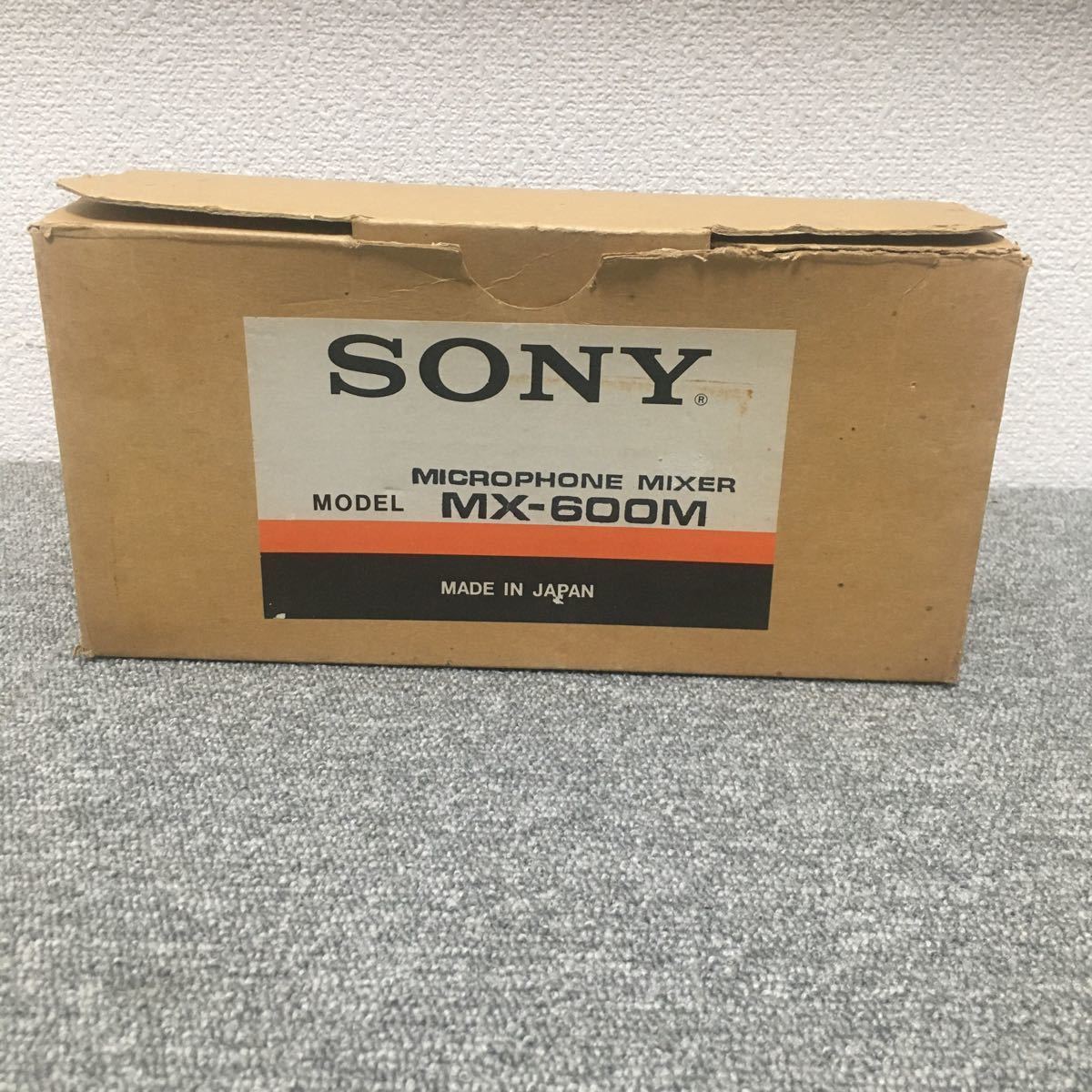  Showa Retro SONY Sony microphone mixer MX-600M box attaching that time thing * unused goods 