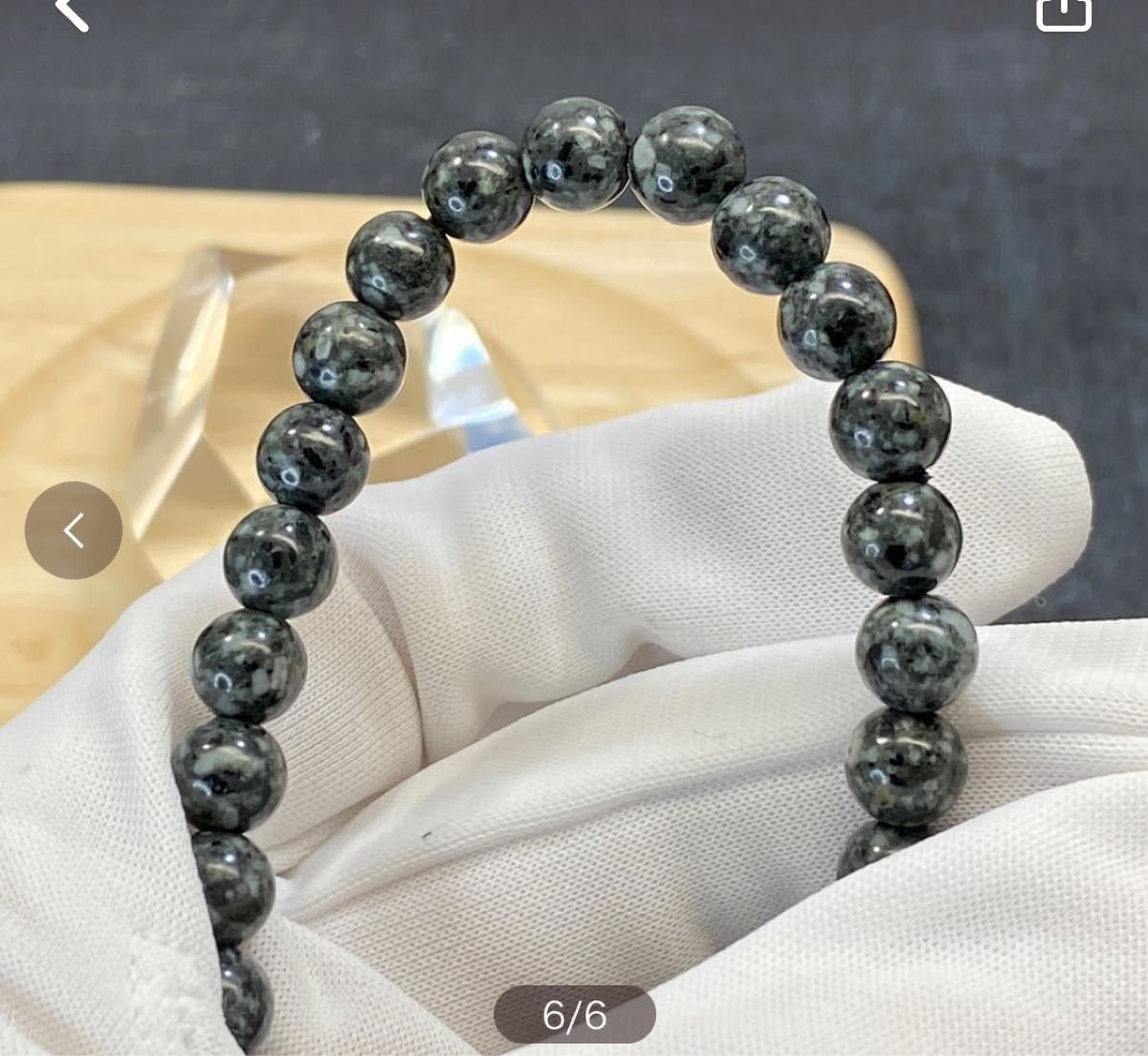 【類い稀な霊石・限定品】天然石 とおのの銘石 ブレスレット 6mm