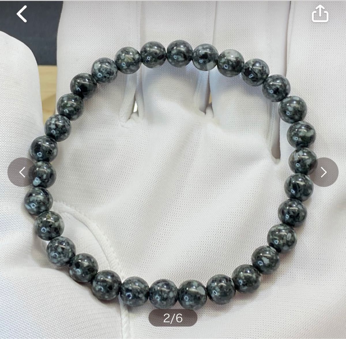 【類い稀な霊石・限定品】天然石 とおのの銘石 ブレスレット 6mm