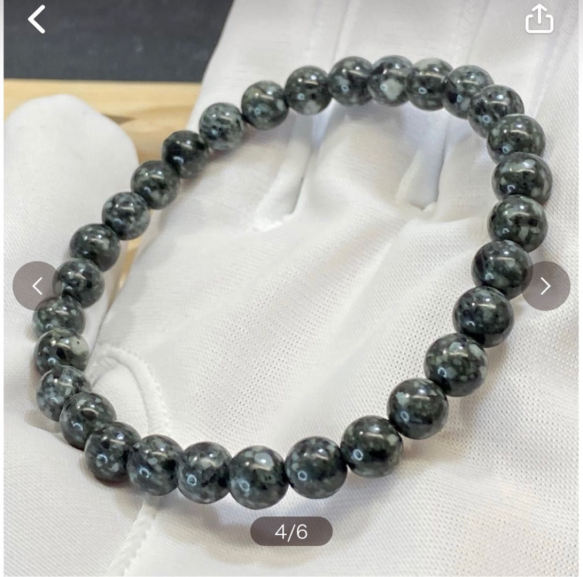 【類い稀な霊石・限定品】天然石 とおのの銘石 ブレスレット 6mm