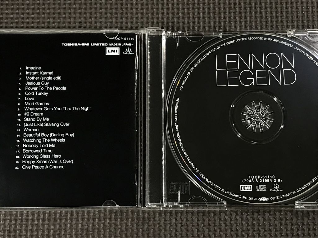 ジョン・レノン「レノン・レジェンド」ベストアルバム 全20曲　The Very Best Of John Lennon　LENNON LEGEND　CD_画像3