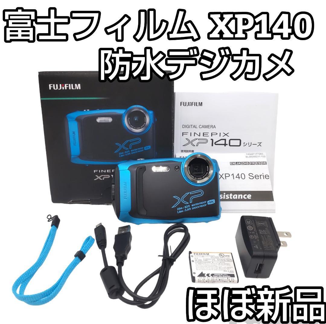 売れ筋がひ新作！ FinePix FUJIFILM ☆極美品☆ XP140 防水 デジカメ