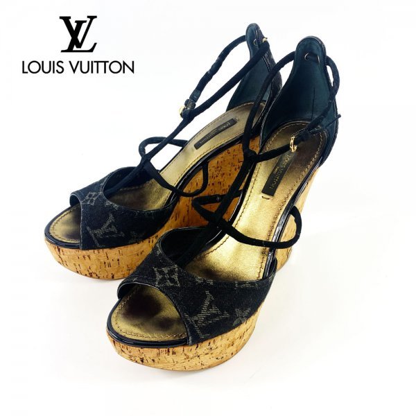 ☆箱、冊子付き☆LOUIS VUITTON ルイヴィトン モノグラムデニム コルク