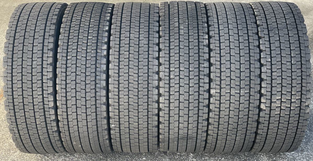 265/70R19.5 6本 ブリヂストン スタッドレス W900 8トン 低床#300e_画像1