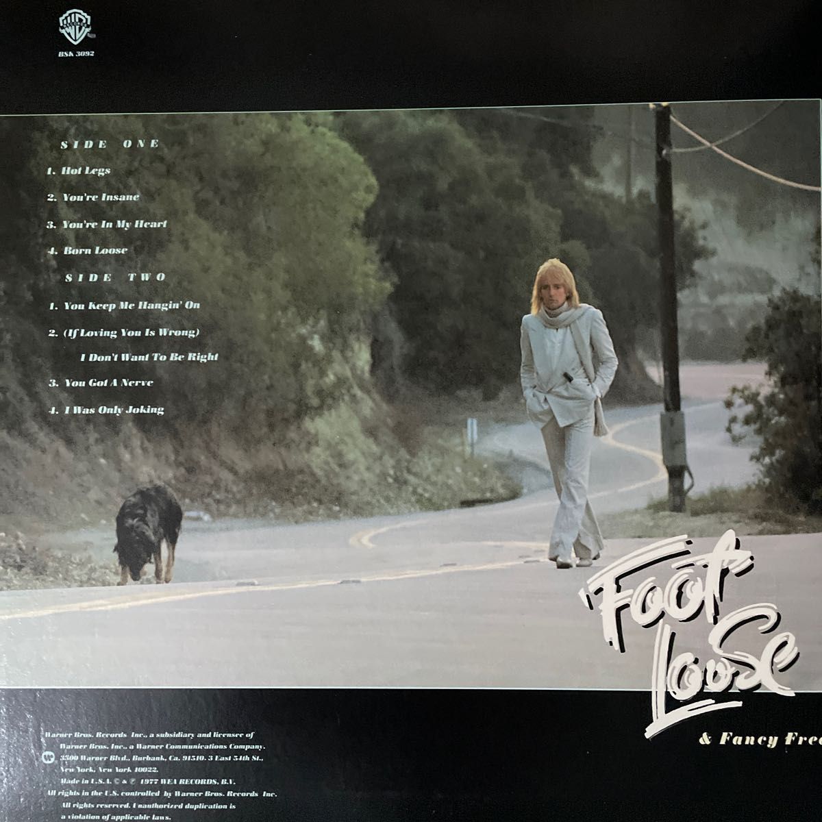 【お買得！US盤】Rod Stewart  Foot Loose Fancy Free WARNER .BSK3092 LP