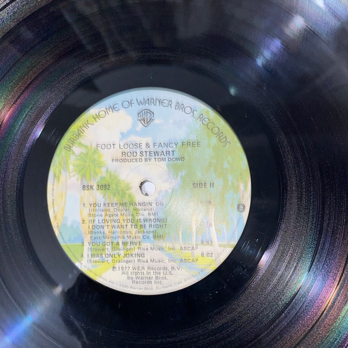 【お買得！US盤】Rod Stewart  Foot Loose Fancy Free WARNER .BSK3092 LP