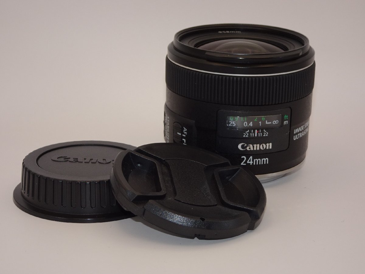 名作 【外観特上級】Canon 単焦点レンズ EF24mm F2.8 IS USM キヤノン