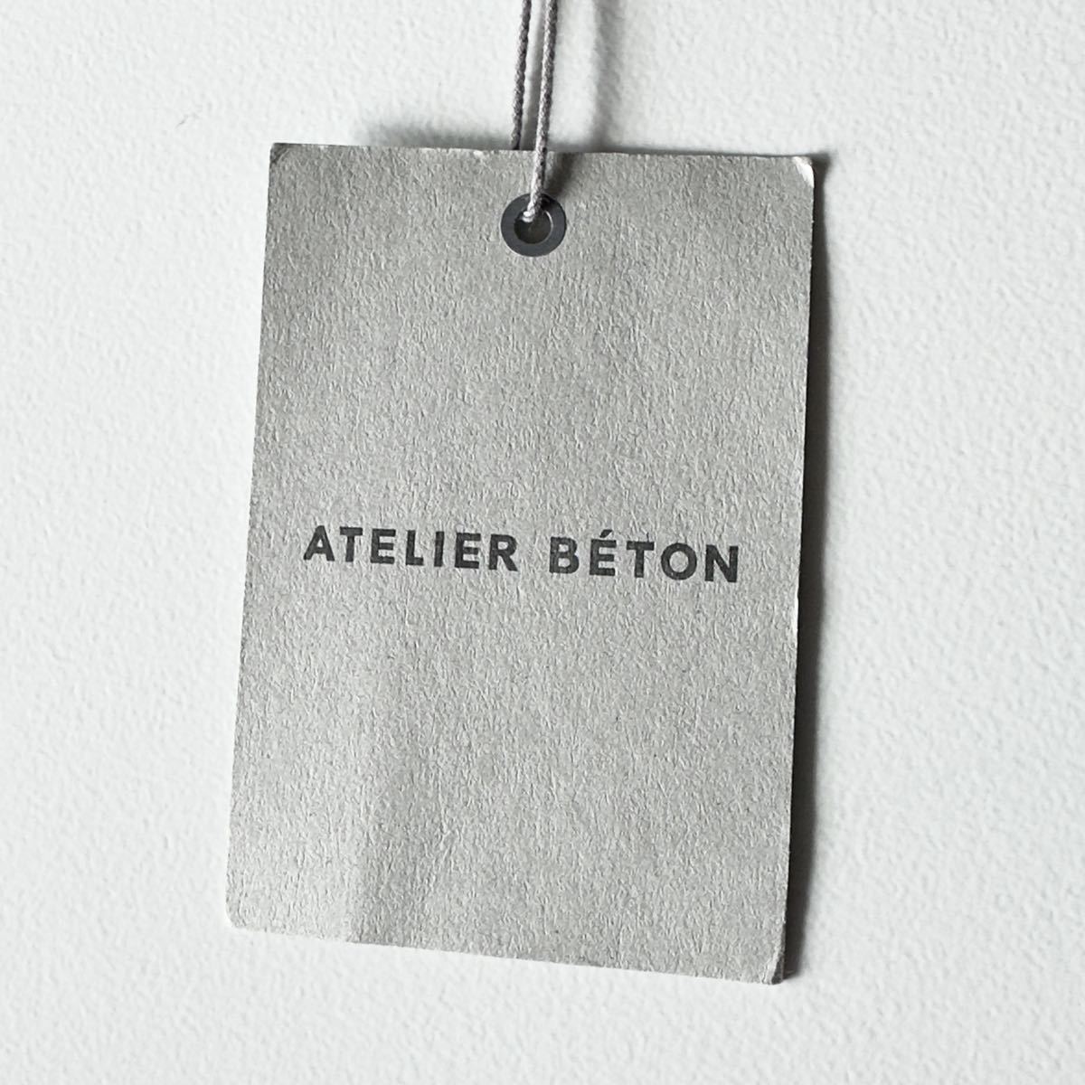 未使用タグ付き LOOK掲載 ATELIER BETON アトリエベトン レースアッププルオーバーシャツ 2 グレー系 メンズM レディースL〜XL スモック_画像8