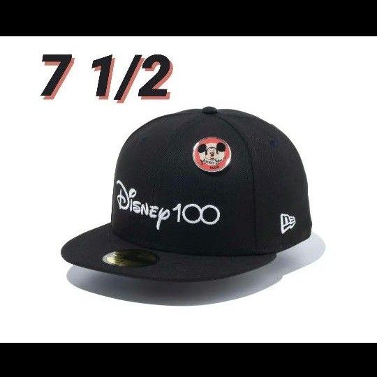 ニューエラ 59FIFTY Disney 100th オフィシャルロゴ ミッキー ピンズ