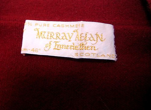 スコットランド製 MURRAY ALLAN マーレーアラン カシミヤ100％のニットベスト セーター PURE CASHMERE SCOTLAND_画像4