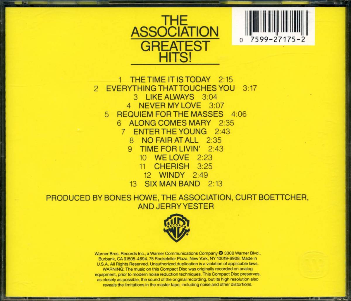 The ASSOCIATION★Greatest Hits! [アソシエイション,Jerry Yester,Russ Giguere,ラス ギグアー,ジェリー イエスター]_画像2