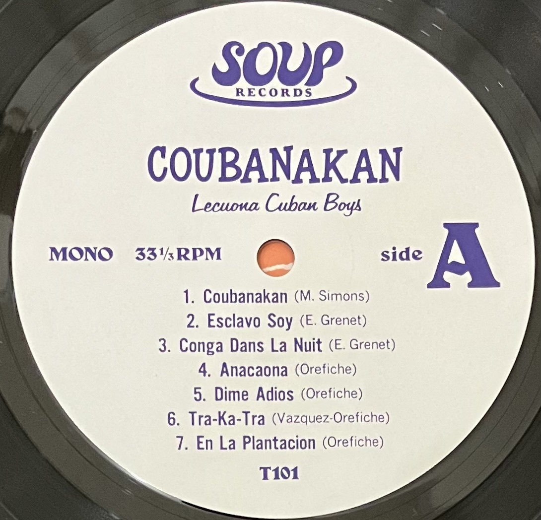 [ LP / レコード ] Lecuona Cuban Boys / Coubanakan ( World / Latin / Afro Cuban / Rumba ) Soup Records - T101 オールド ラテン_画像3