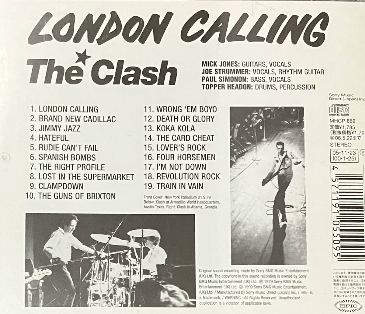 [ 帯付 / CD ] The Clash / London Calling ( Punk / Rock ) Epic - MHCP 889 パンク ロックの画像2