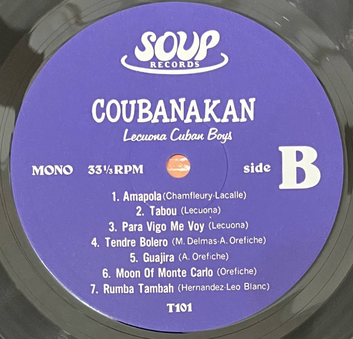 [ LP / レコード ] Lecuona Cuban Boys / Coubanakan ( World / Latin / Afro Cuban / Rumba ) Soup Records - T101 オールド ラテン_画像4