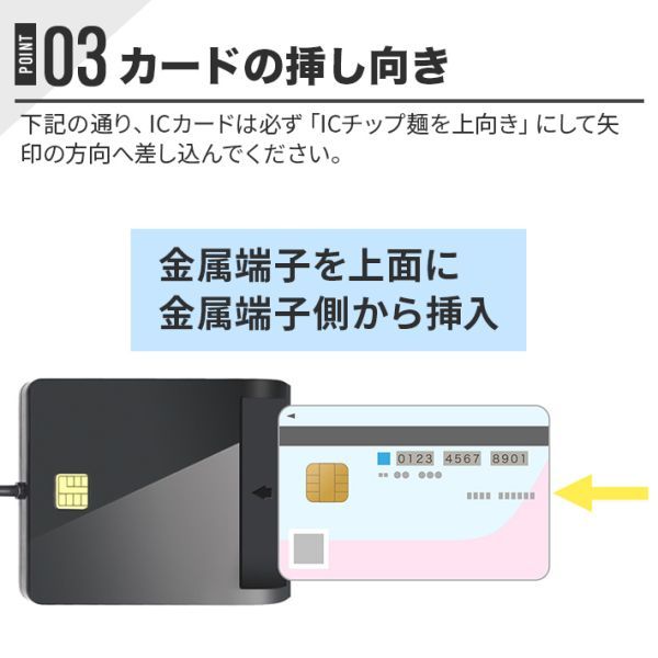 ICカードリーダー マイナンバーカード対応 確定申告 USB 接触型 設置不要 SDカード_画像8