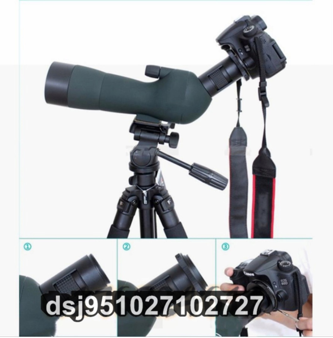 大人気新品 60倍HDズーム筒望遠鏡 カメラに接続でき 携帯で写真を撮る