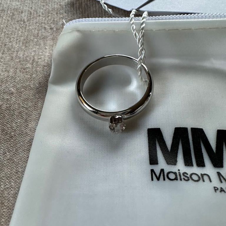 L新品 メゾンマルジェラ MM6 2連 リング 指輪 シルバー 19AW size L Maison Margiela 6 レディース ポリッシュ  アクセサリー