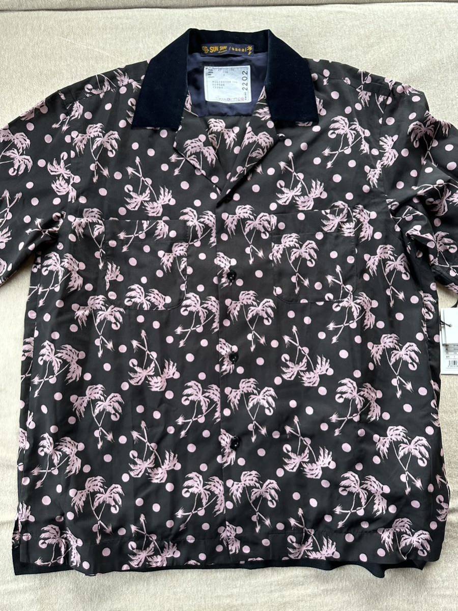 2新品48%off sacai × Sun Surf メンズ パームツリー オープンカラー