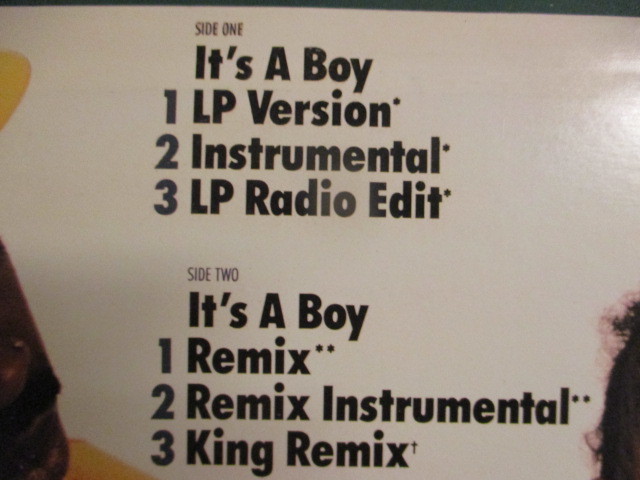 Slick Rick ： It's A Boy 12'' (( King Remix / Remix / LP Ver. / 落札5点で送料当方負担_画像3