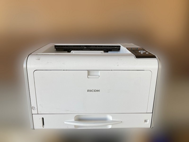 1237-O★RICOH リコー A3対応モノクロレーザープリンター IPSiO SP 6410★中古現状渡し★総印刷枚数58527枚★ドラムユニット交換必要★_画像1